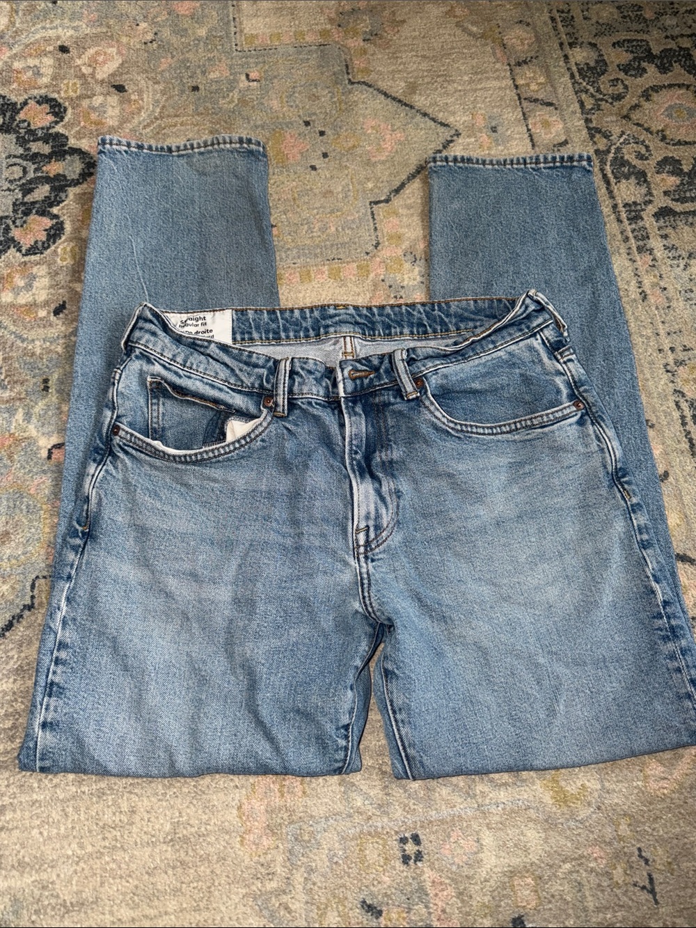 H&M Light Blue Straight Jeans